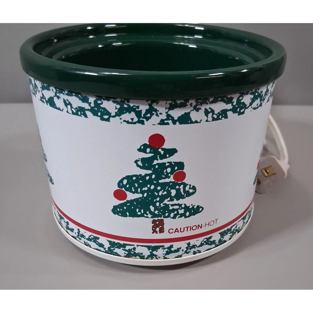 Rival 3206 Potpourri Crock‎ Electric Christmas Tree Hunter Green USA Vintage